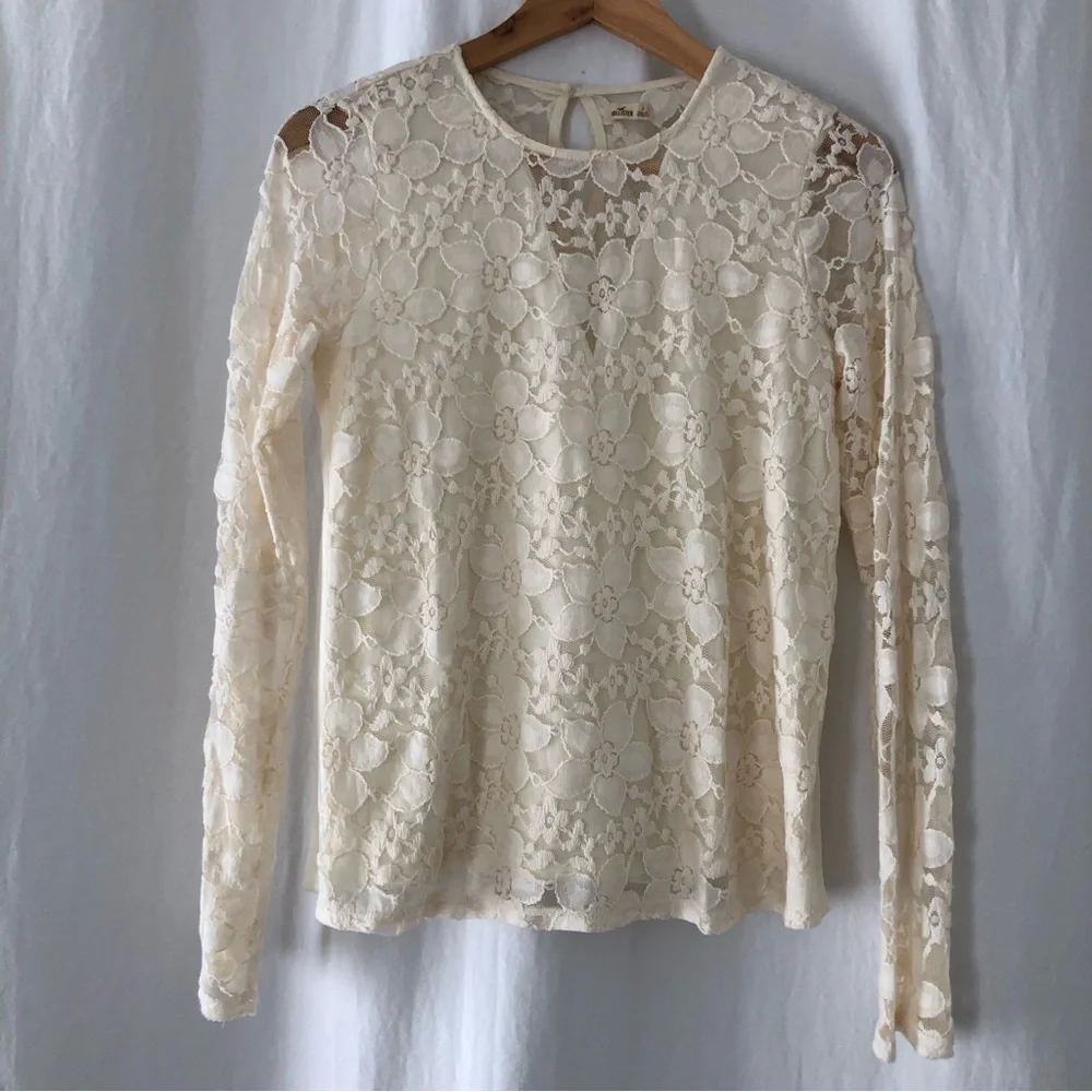 Lace Long Sleeve Boho Top - Picture 9 of 10